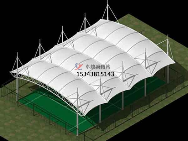 阜陽籃球場膜結(jié)構(gòu)罩棚【設(shè)計施工】