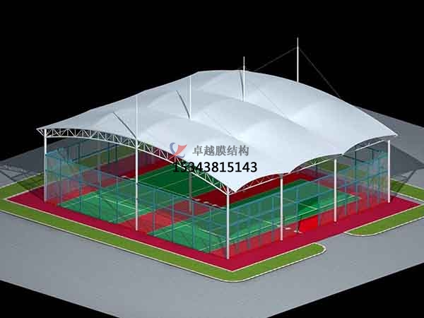 臨沂籃球場膜結(jié)構(gòu)罩棚【設(shè)計安裝】